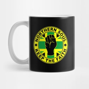 Northern soul keep the faith union flag reggae Mug